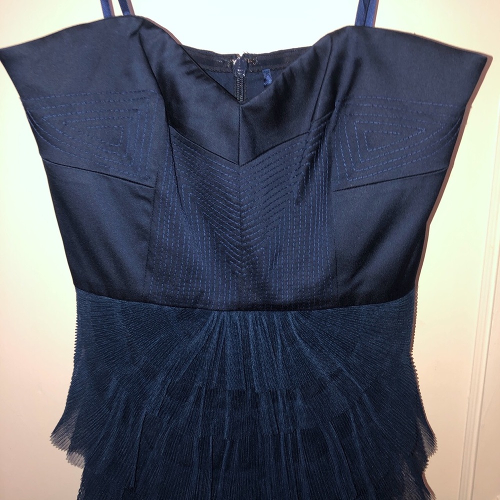BRAND NEW WITH TAGS BCBGMAXAZRIA navy dress
